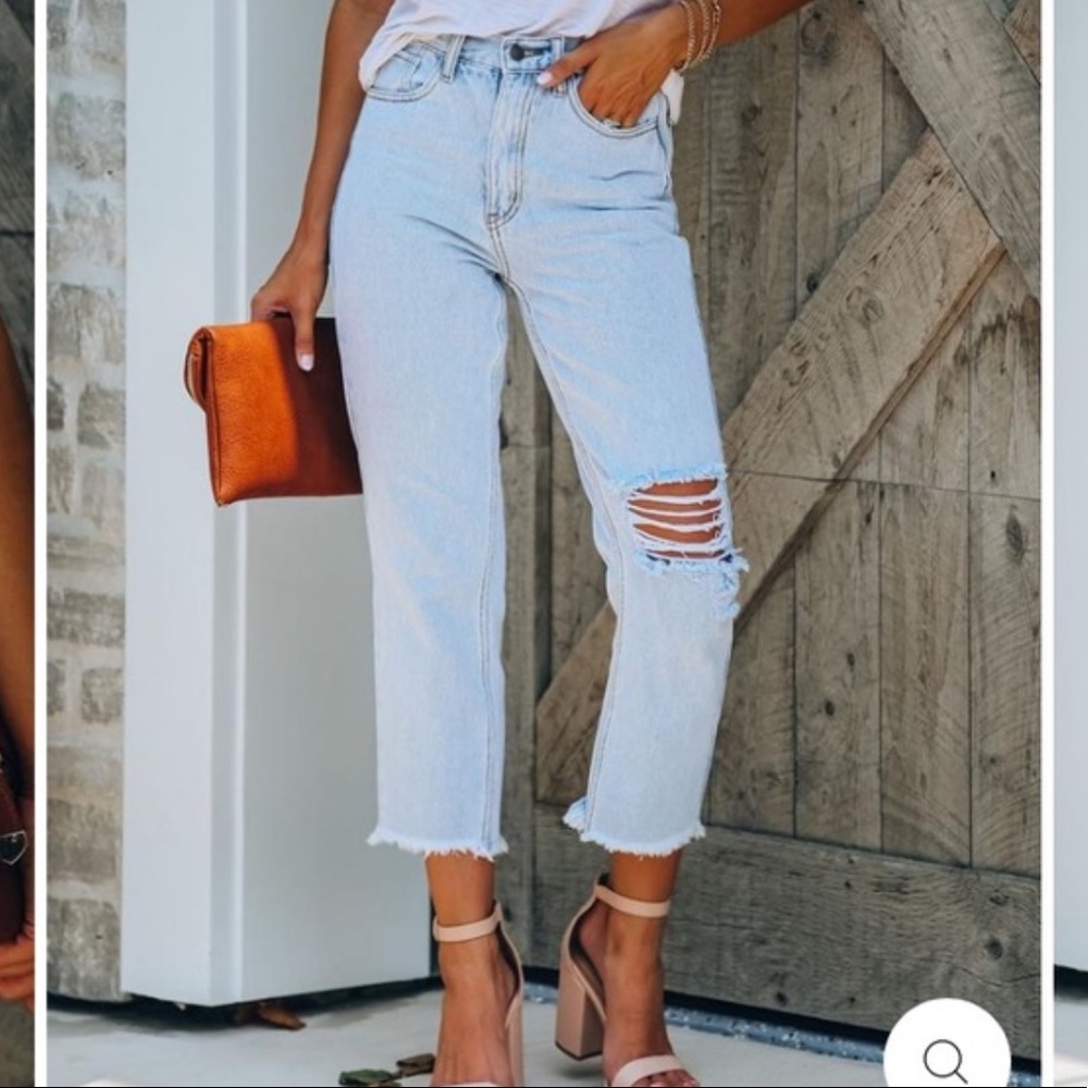 ViciDolls Kind High Rise Destressed Denim